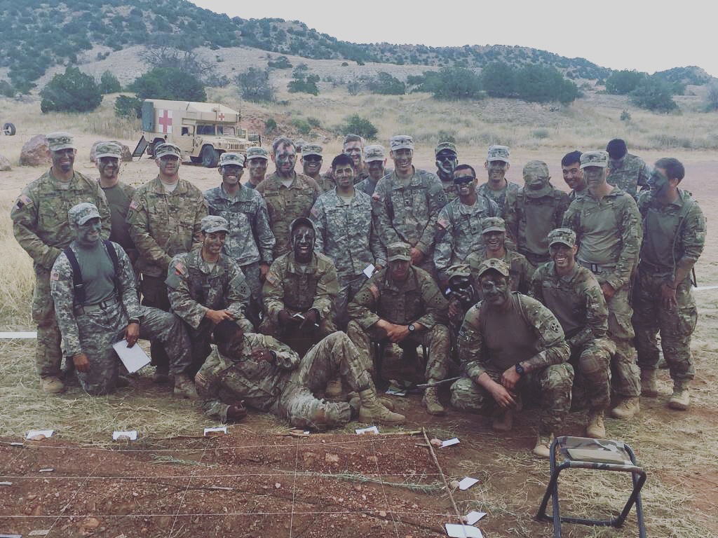 Cody Bonalewicz's Army unit during field training