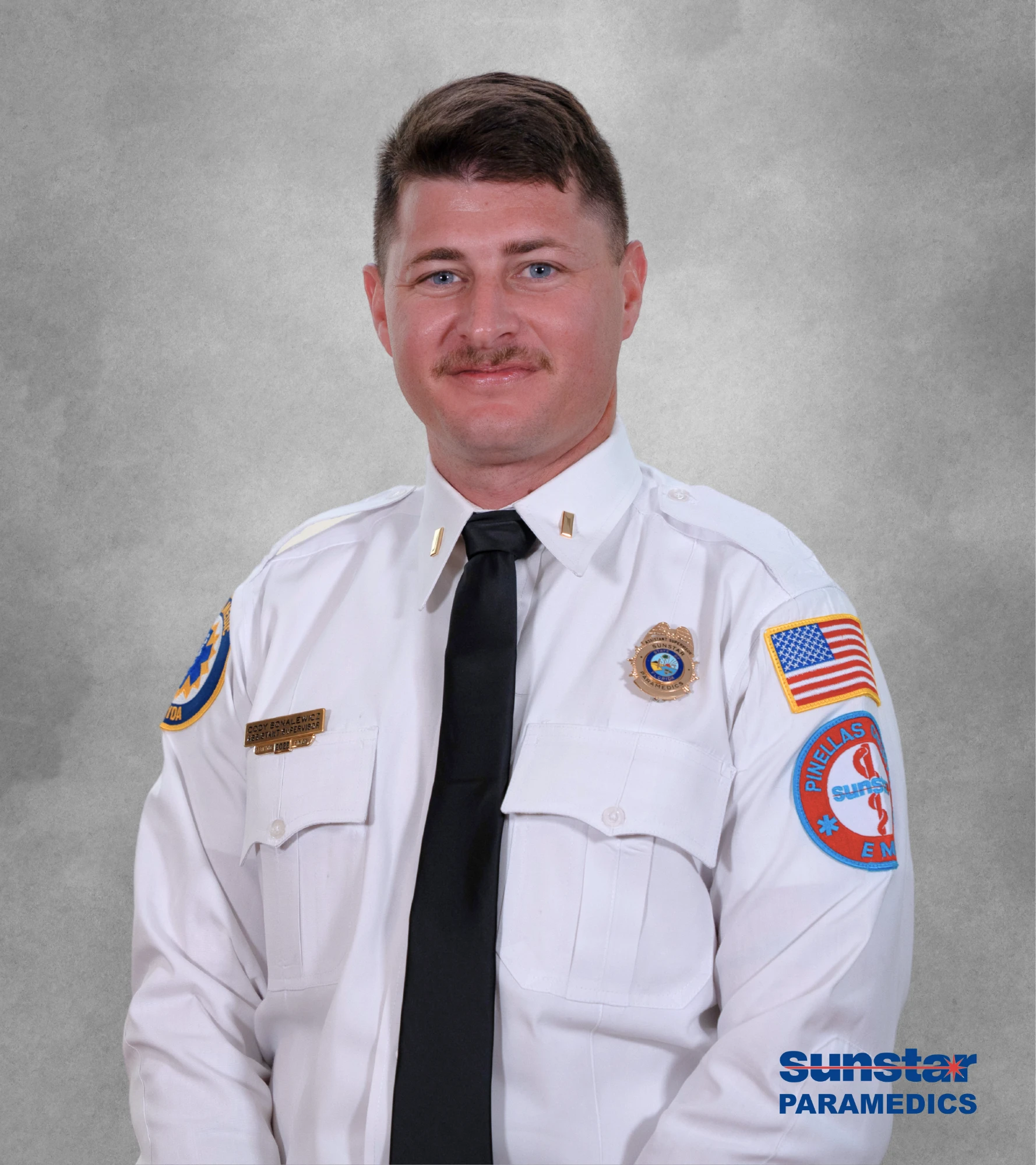 Cody Bonalewicz in paramedic uniform